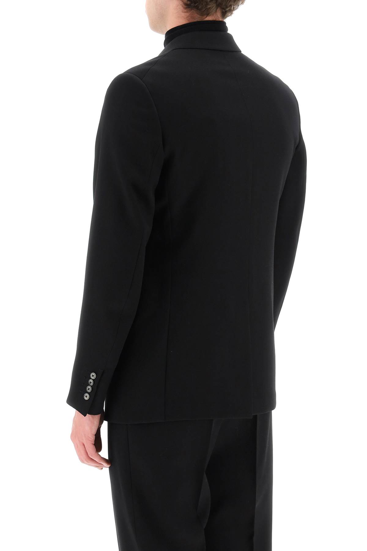 Lanvin Wool Single-breasted Blazer In Black