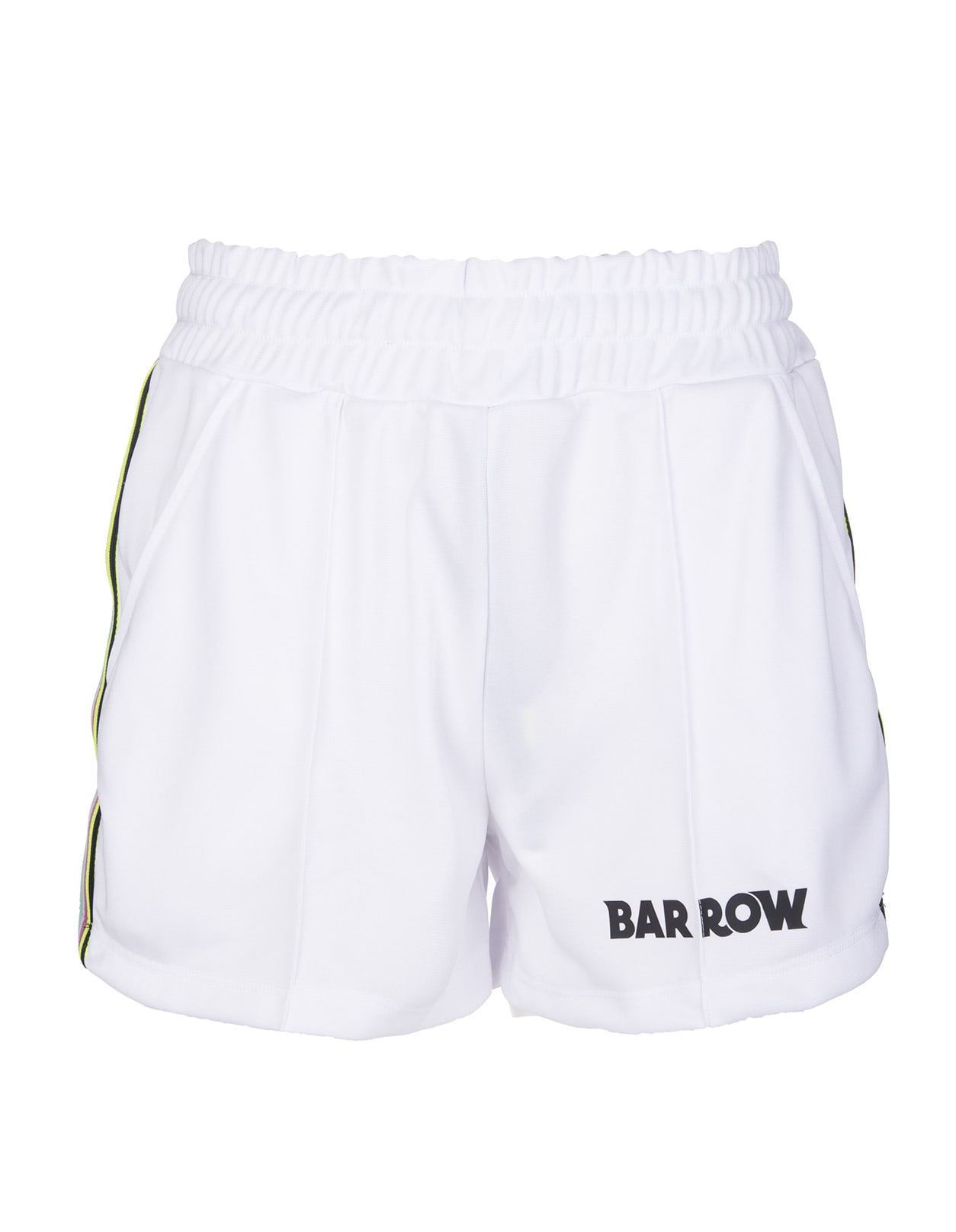 Barrow White Logo-embellished Shorts Woman