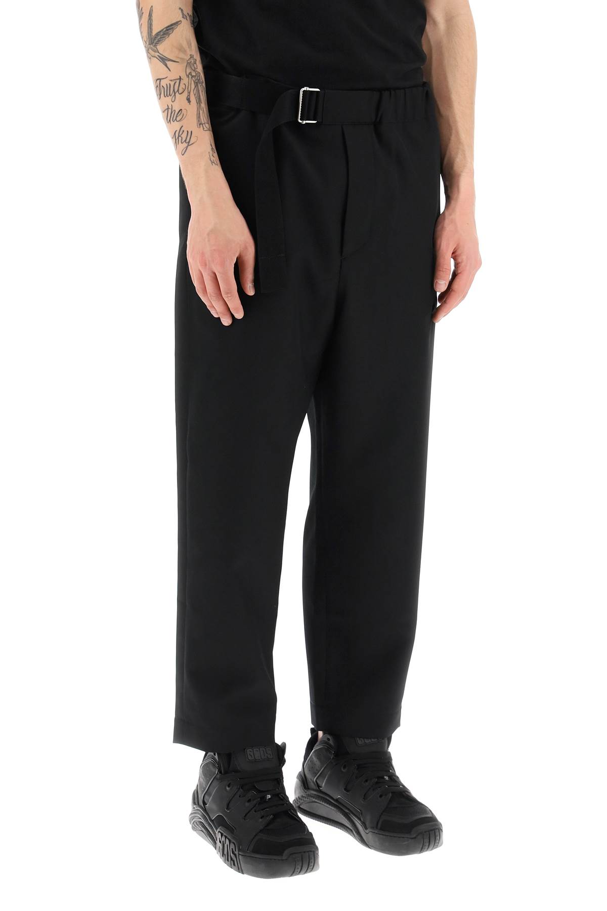 Shop Oamc Lightweight Canvas Pants In Black (black)