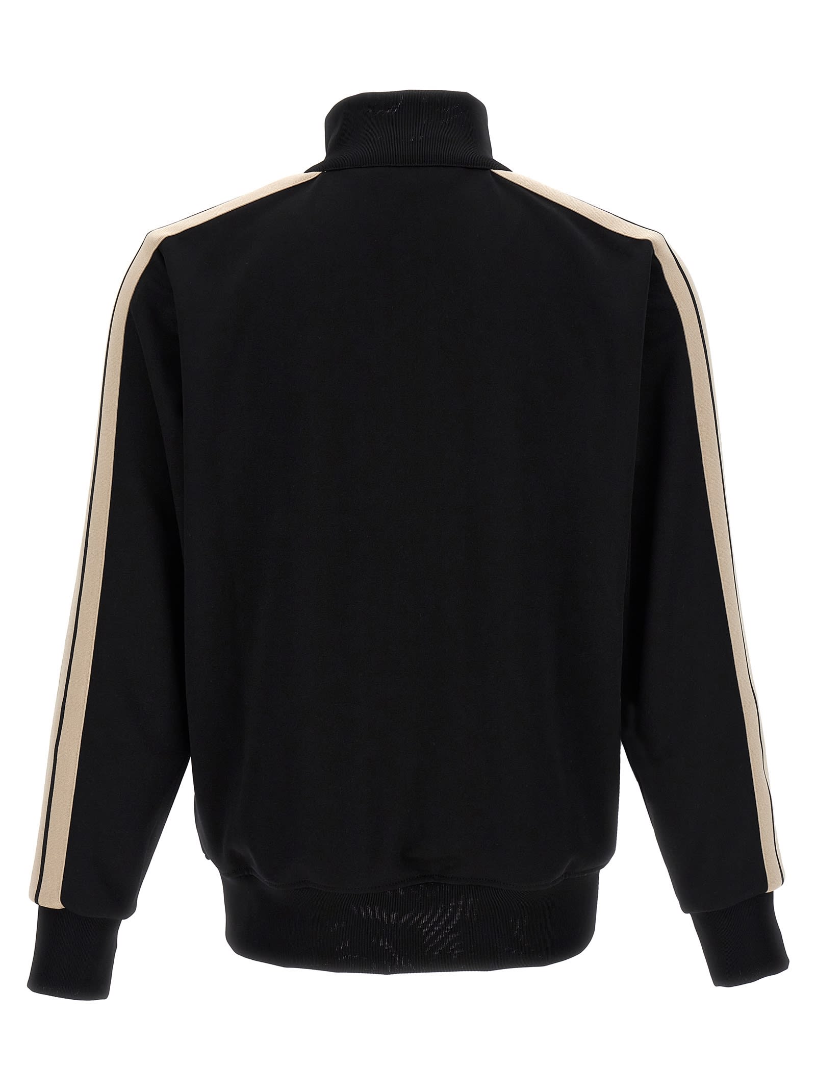 Shop Palm Angels Track Sweatshirt In White/black