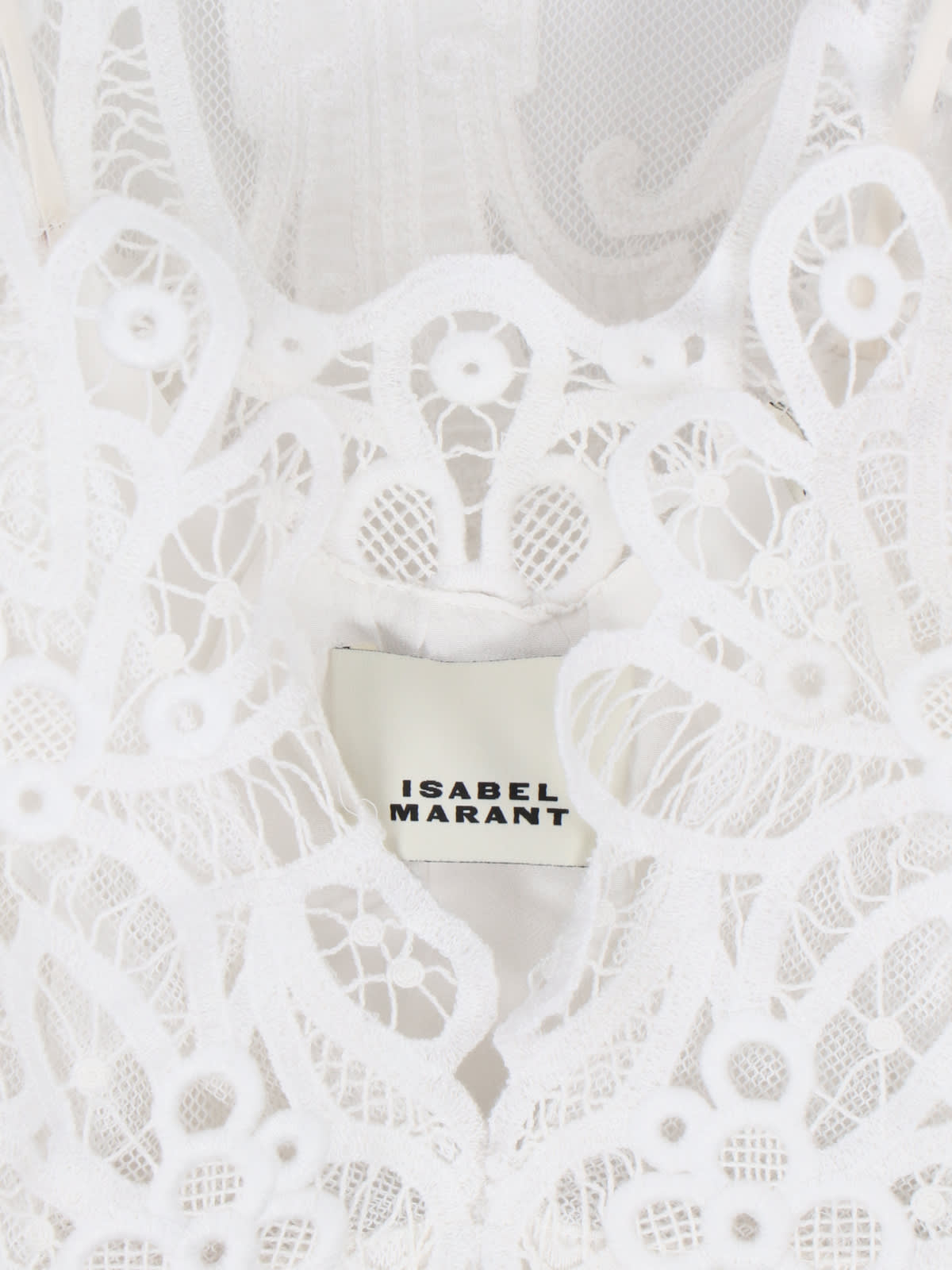 Shop Isabel Marant Top Vittoria In White
