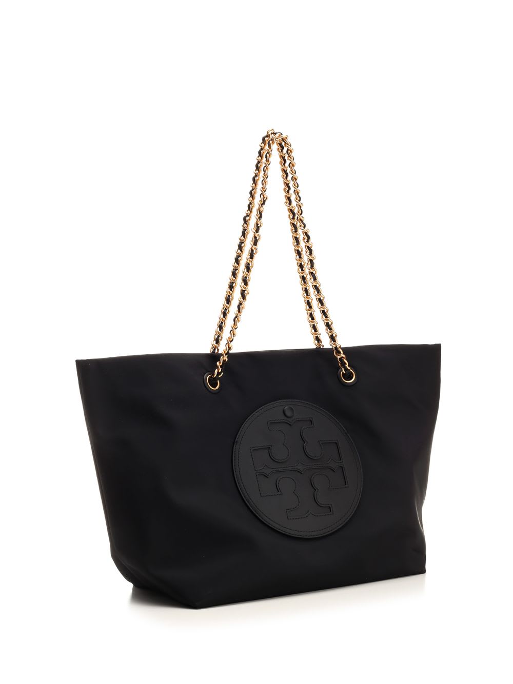 Shop Tory Burch Ella Chain Shopping Bag In Black