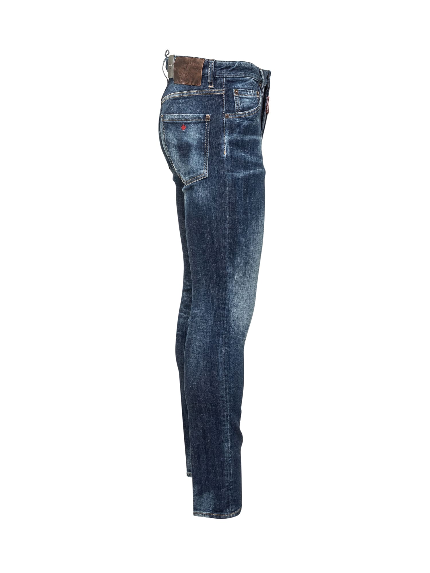 Shop Dsquared2 Cool Guy Jeans In Navy Blue