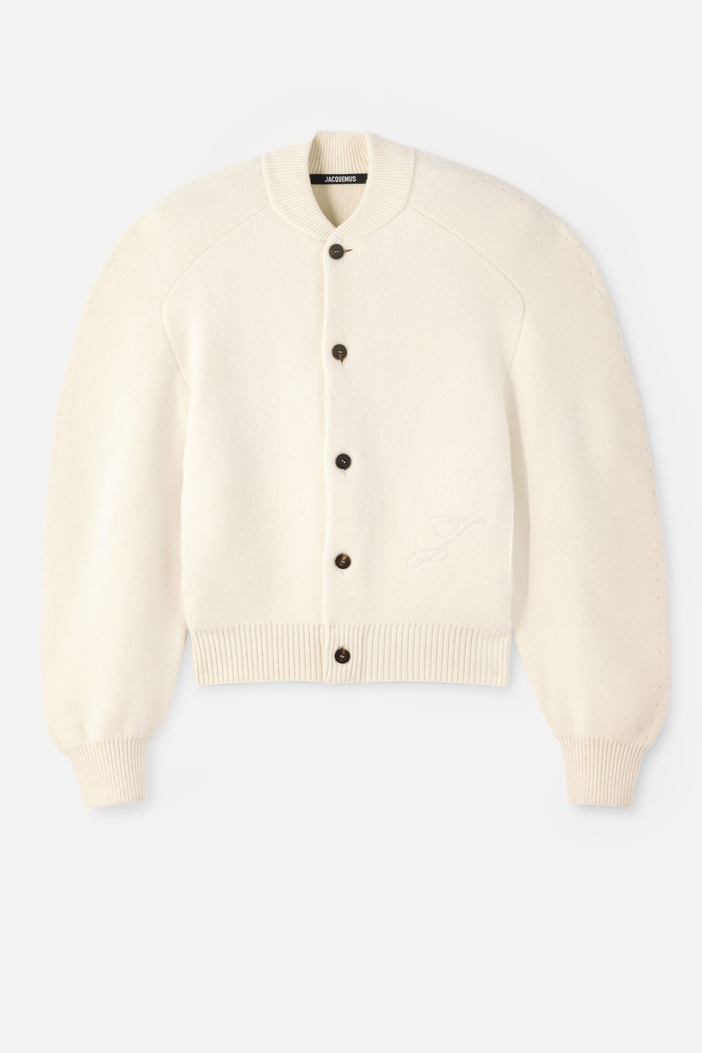 Jacquemus Embroidered Virgin Wool Cardigan