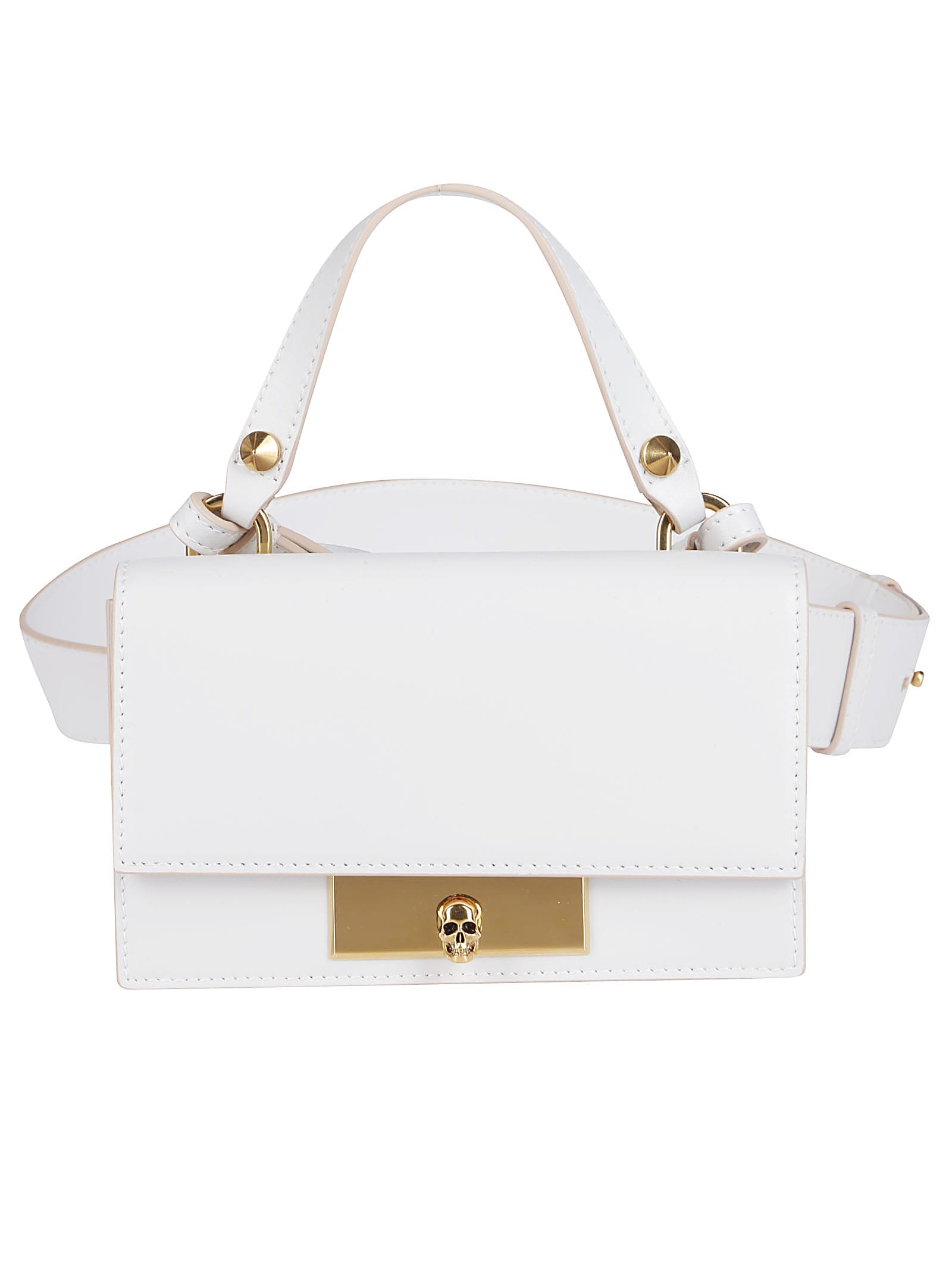 Alexander McQueen White Leather Bag