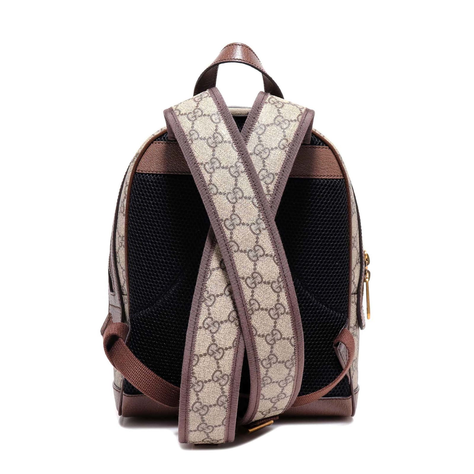 Gucci Top Zip Backpack Monogram GG Beige/Brown