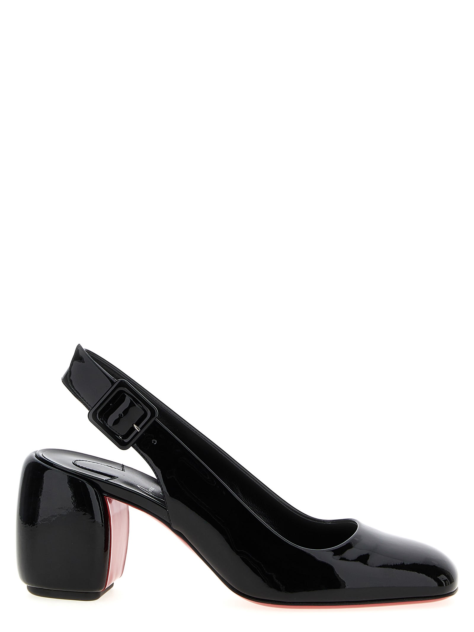 Shop Christian Louboutin Minny Slingback In Black