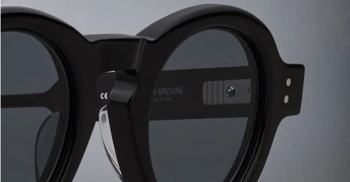 Thom Browne Round - Shiny Black Sunglasses In Shiny Black
