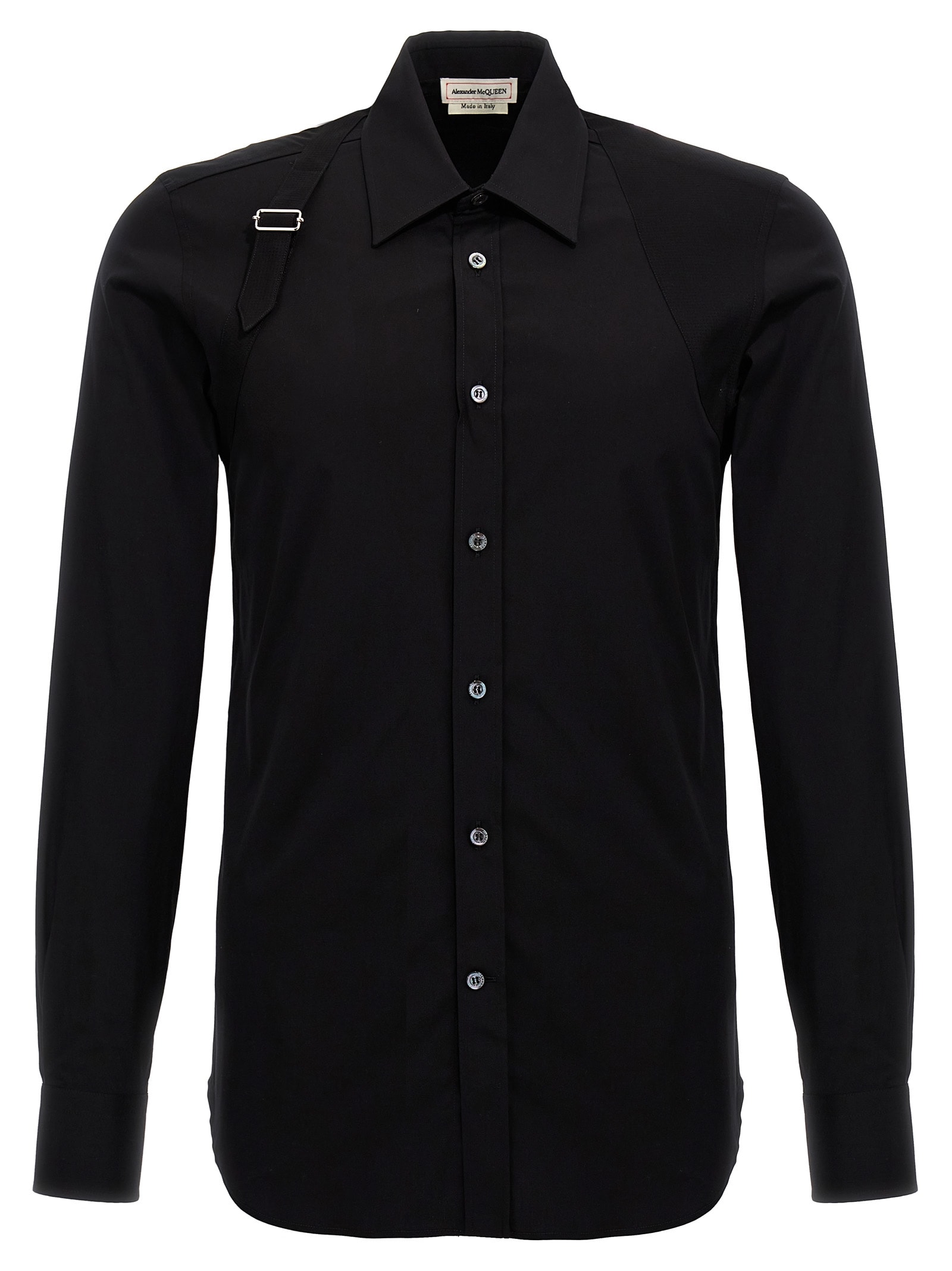 Shop Alexander Mcqueen Harness Shirt In Black