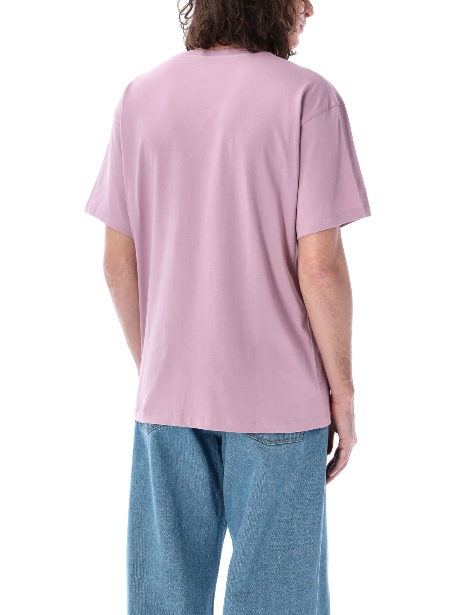 Shop Paccbet Big Logo T-shirt In Pink