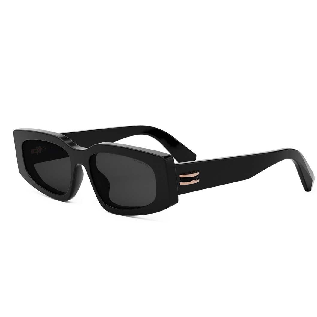 Shop Bulgari Sunglasses In Nero/nero