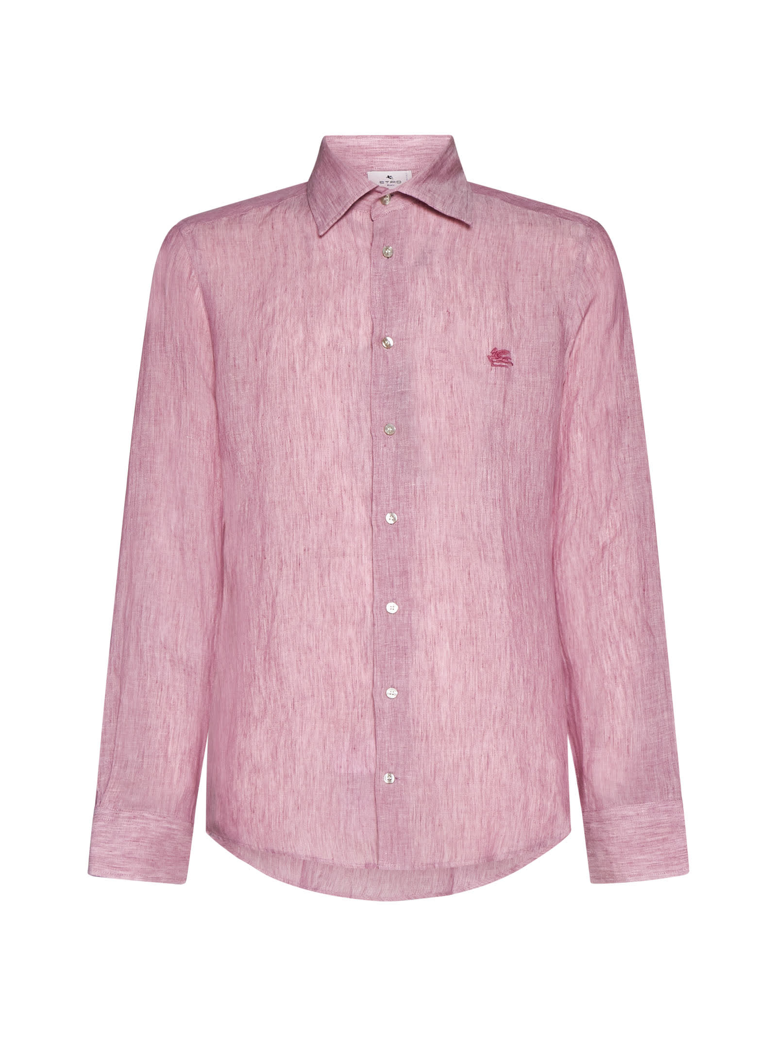 Shop Etro Shirt In Rosa Confetto Scuro