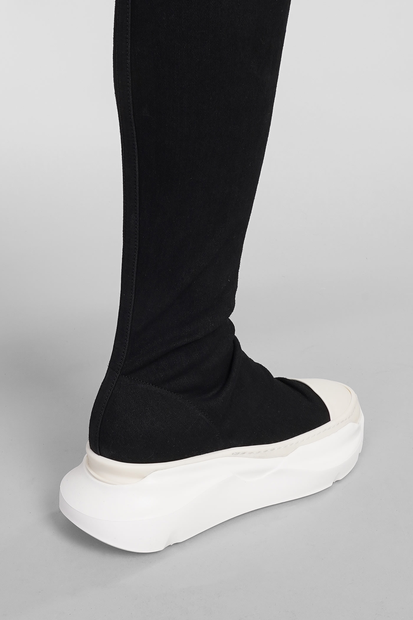 Shop Drkshdw Abstract Stockings Sneakers In Black Cotton