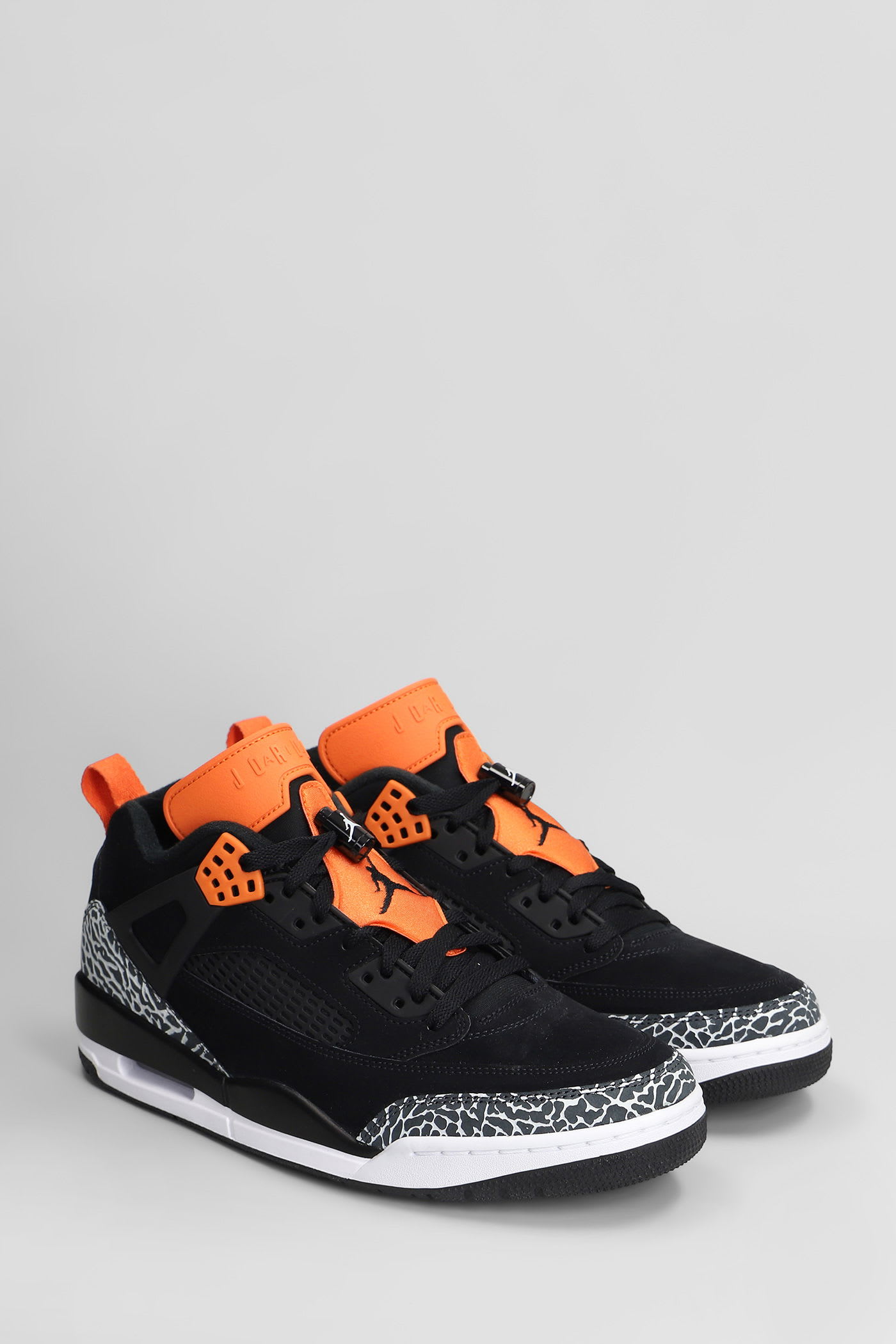 Nike Jordan Spizike Low Sneakers In Black Suede And Fabric In Black