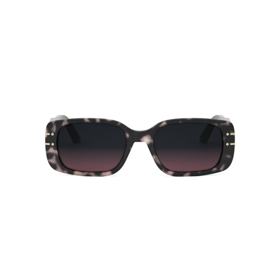 Dior Signature S12i 53mm Rectangular Sunglasses In Black