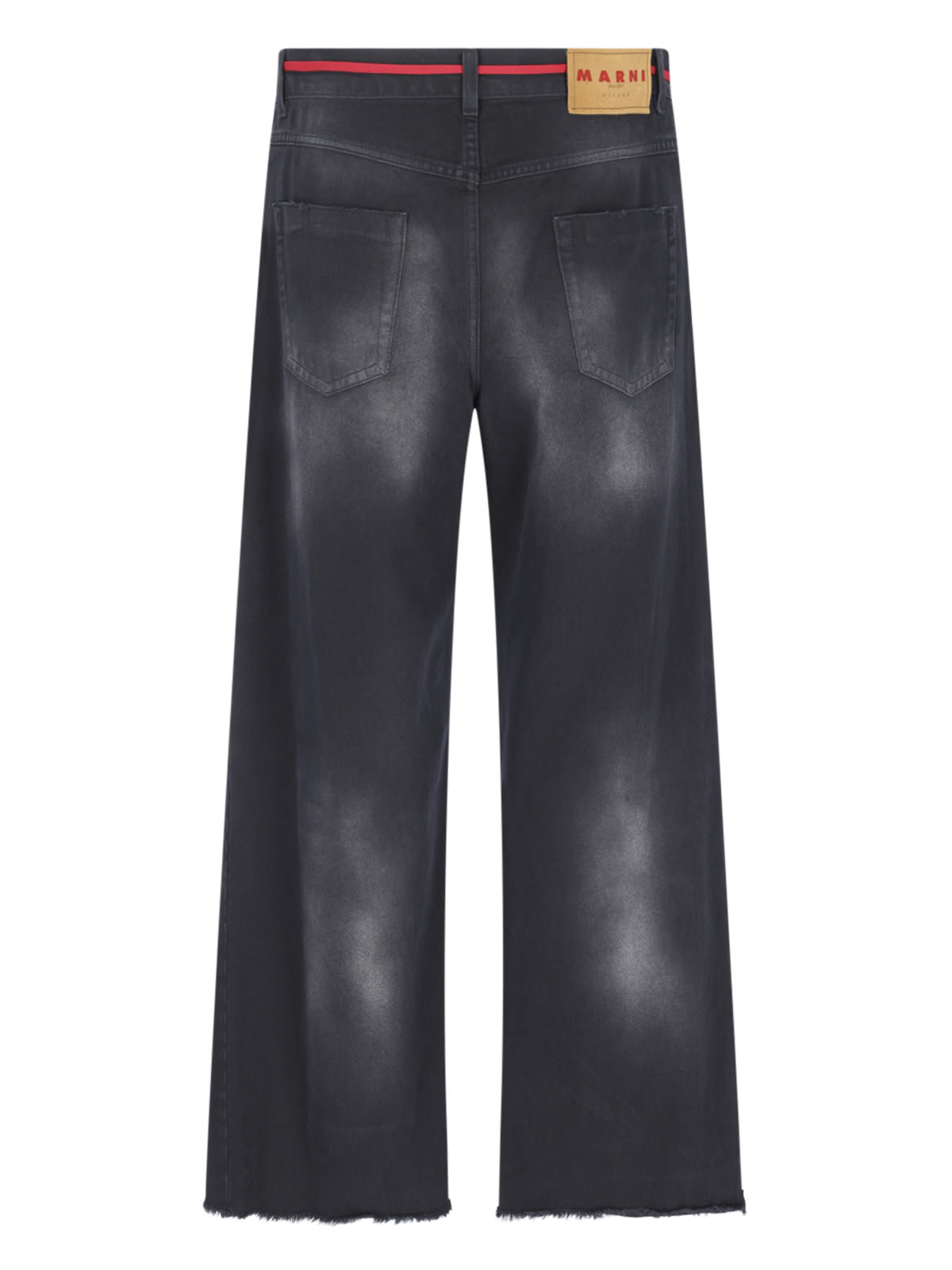 Shop Marni Flared Jeans In Black