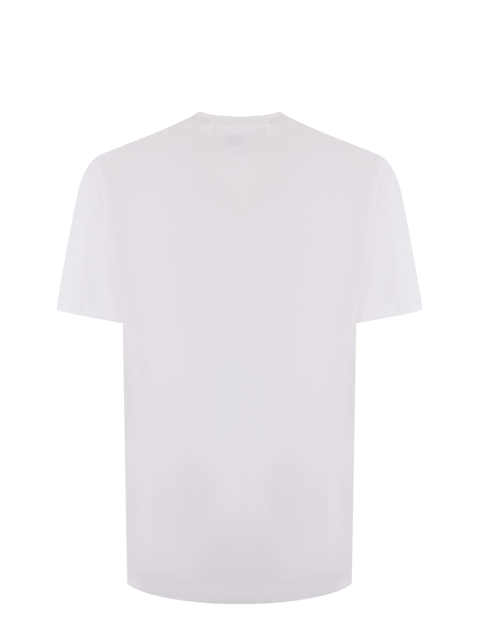 Shop C.p. Company T-shirt In Bianco Latte