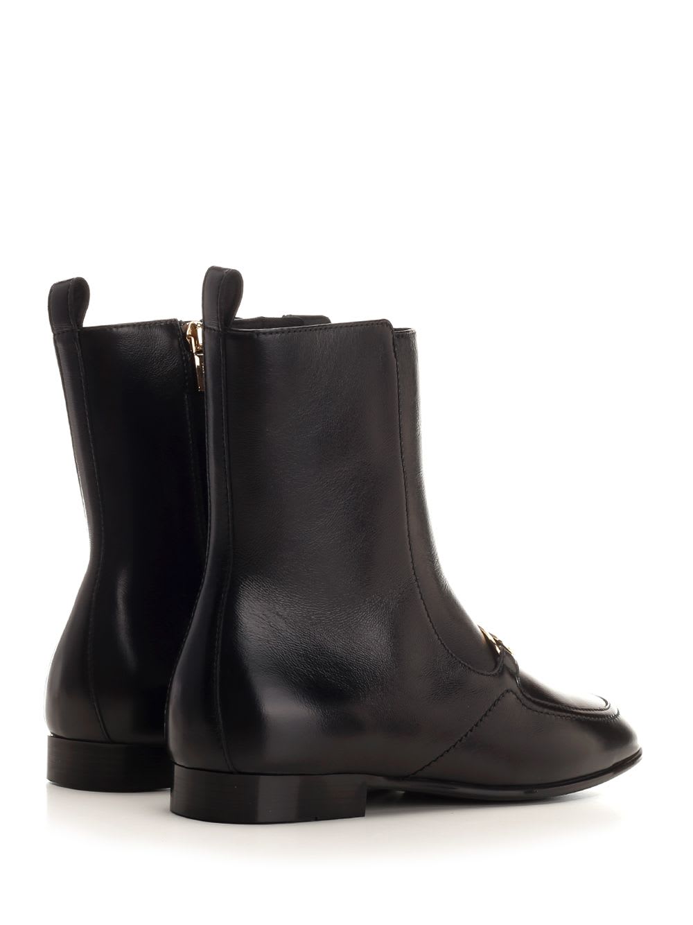 Shop Ferragamo New Vara Plate Boot In Black