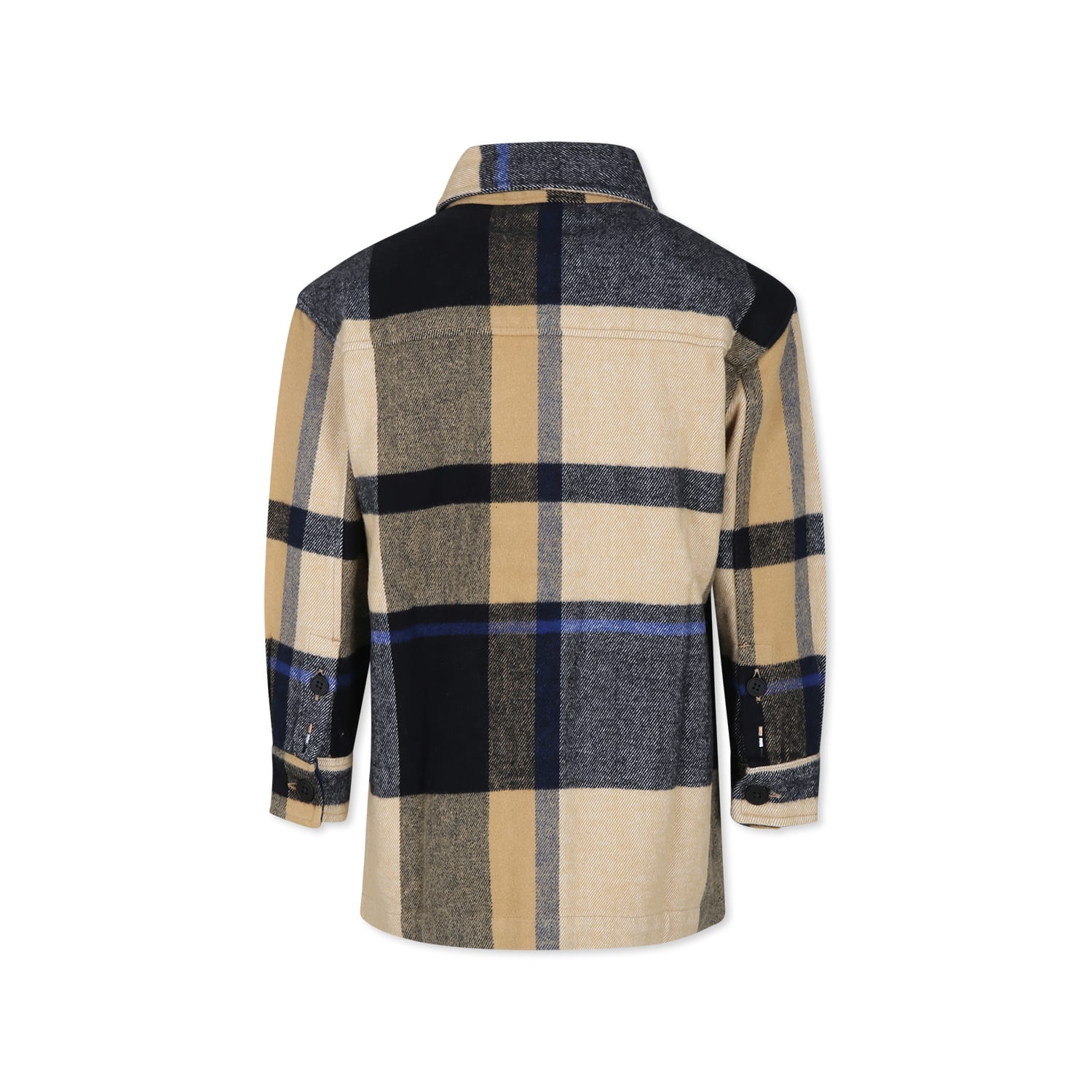 Hugo Boss Beige Shirt For Boy With Logo In Beige