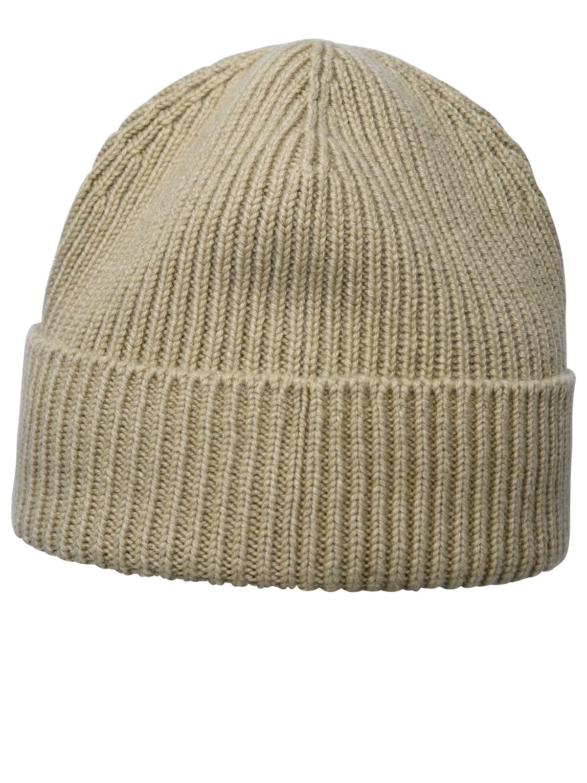 Shop Burberry Beige Cashmere Beanie In Hunter