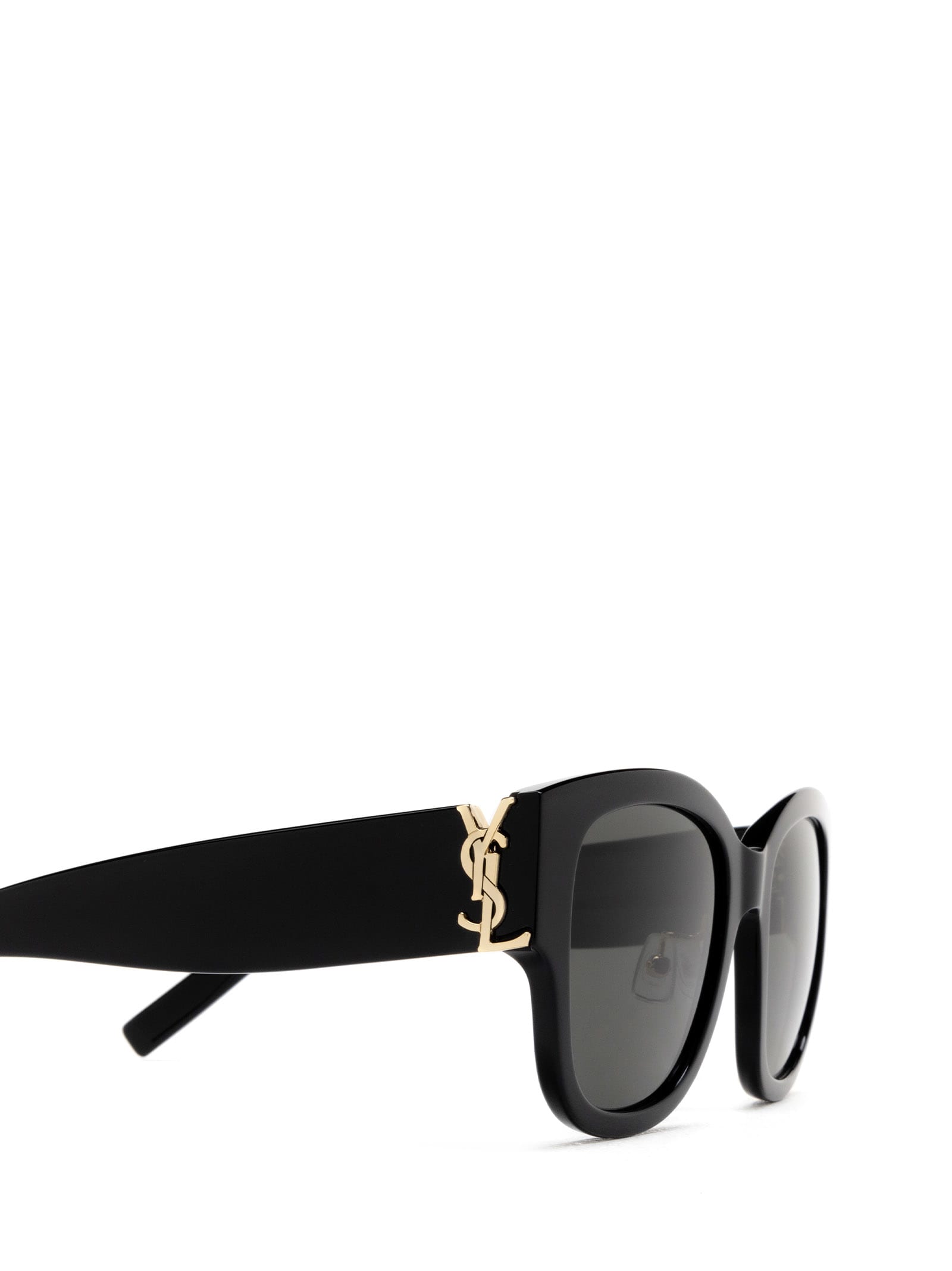 Shop Saint Laurent Sl M95/k Black Sunglasses