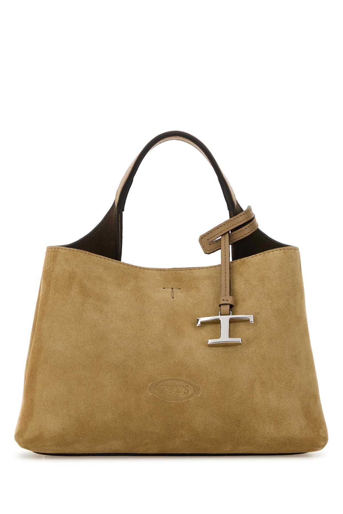 Tod's Cappuccino Suede Handbag In Neutral