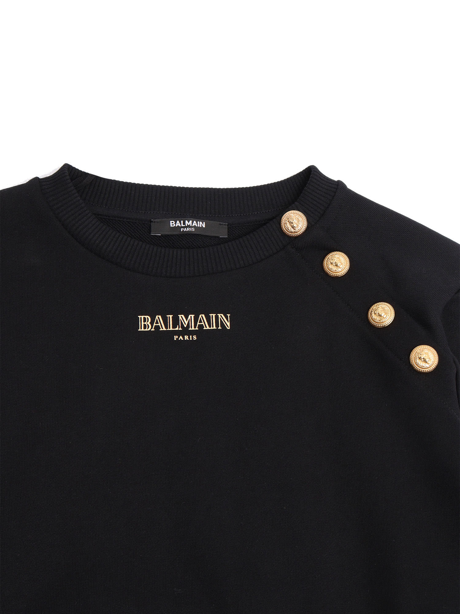 Balmain Logo-print Sweatshirt In Black