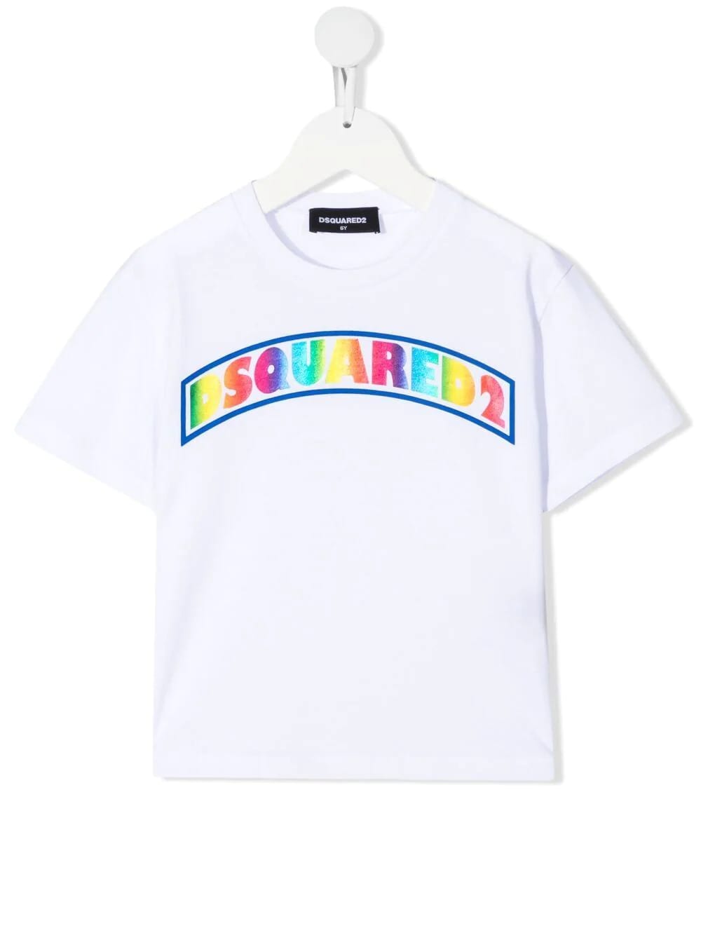 DSQUARED2 WHITE D2KIDS COLORED T-SHIRT,DQ0181-D00MM DQ100
