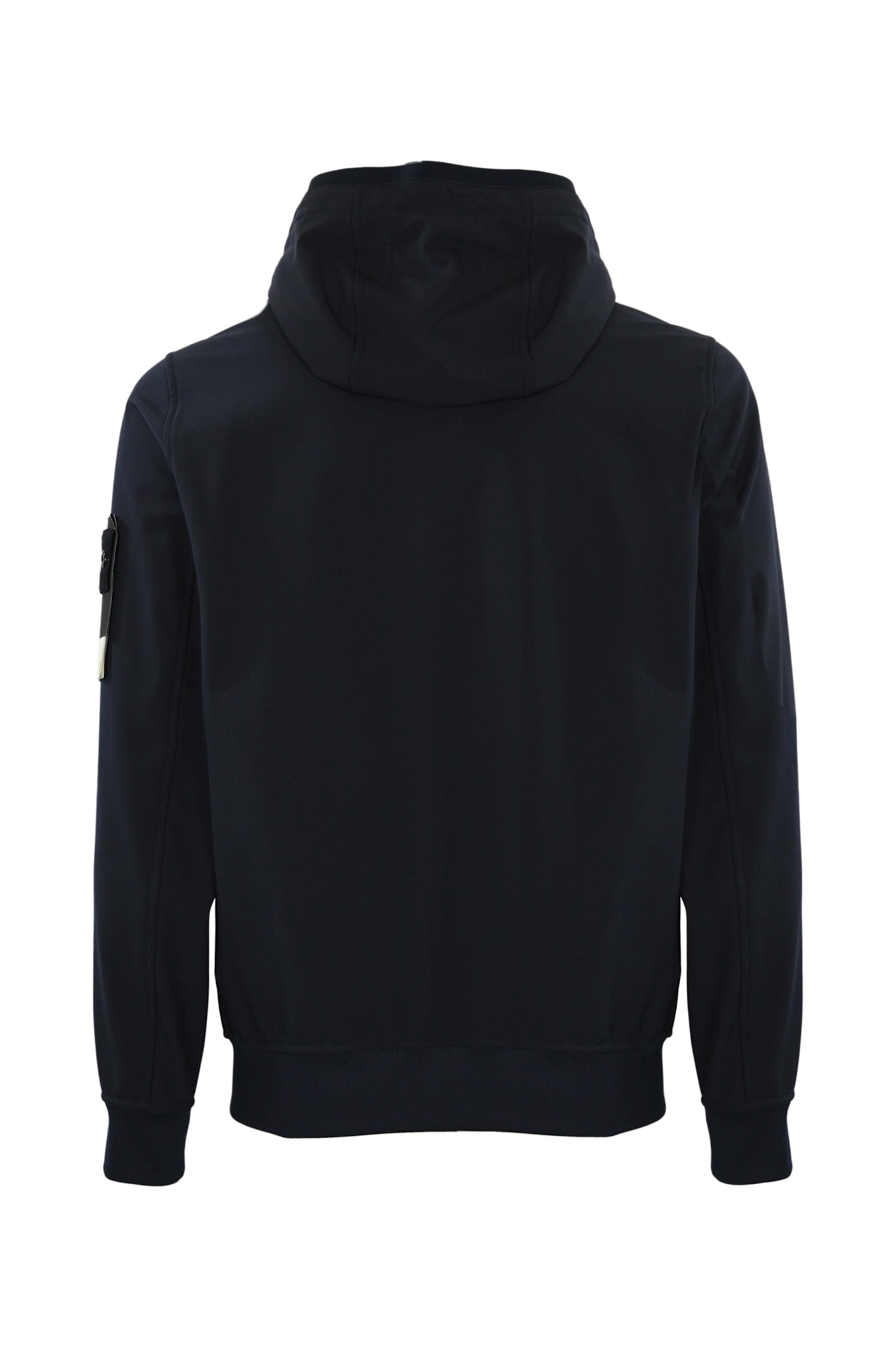 Shop Stone Island Soft Shell-r Jacket Q0322 In Navy Blue