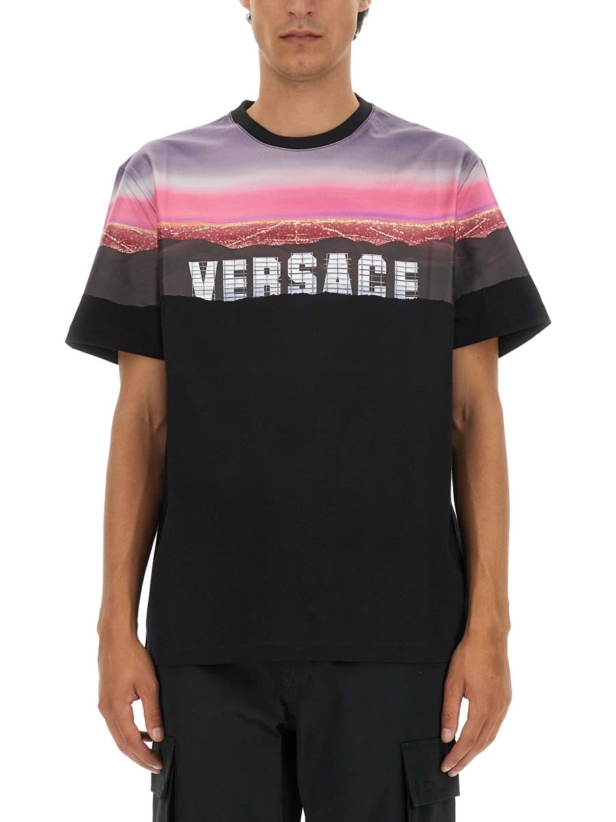 Versace Hills T-shirt In Multicolour