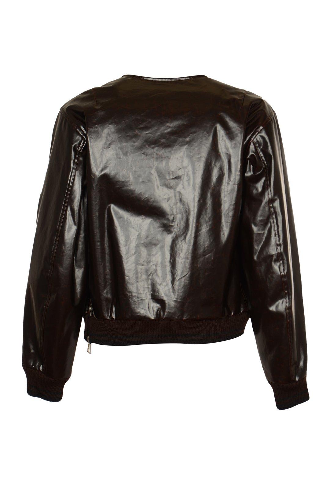 Shop Dries Van Noten Zipped Bomber Jacket