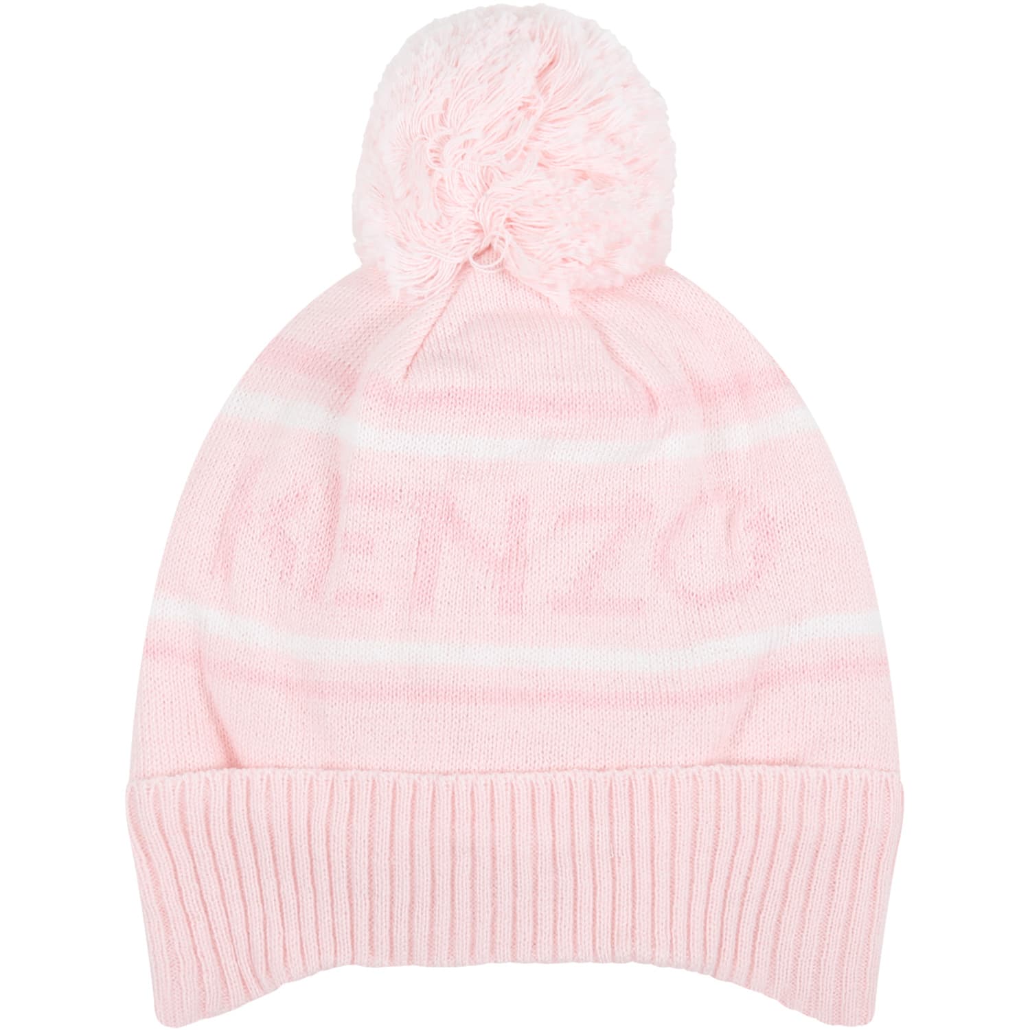 Kenzo Kids Pink Hat For Baby Girl With Logo