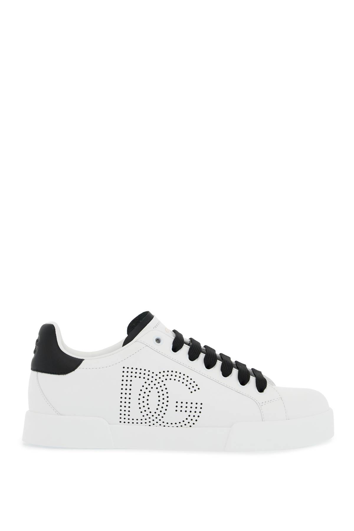 Shop Dolce & Gabbana Portofino Leather Nappa In Bianco/nero (white)