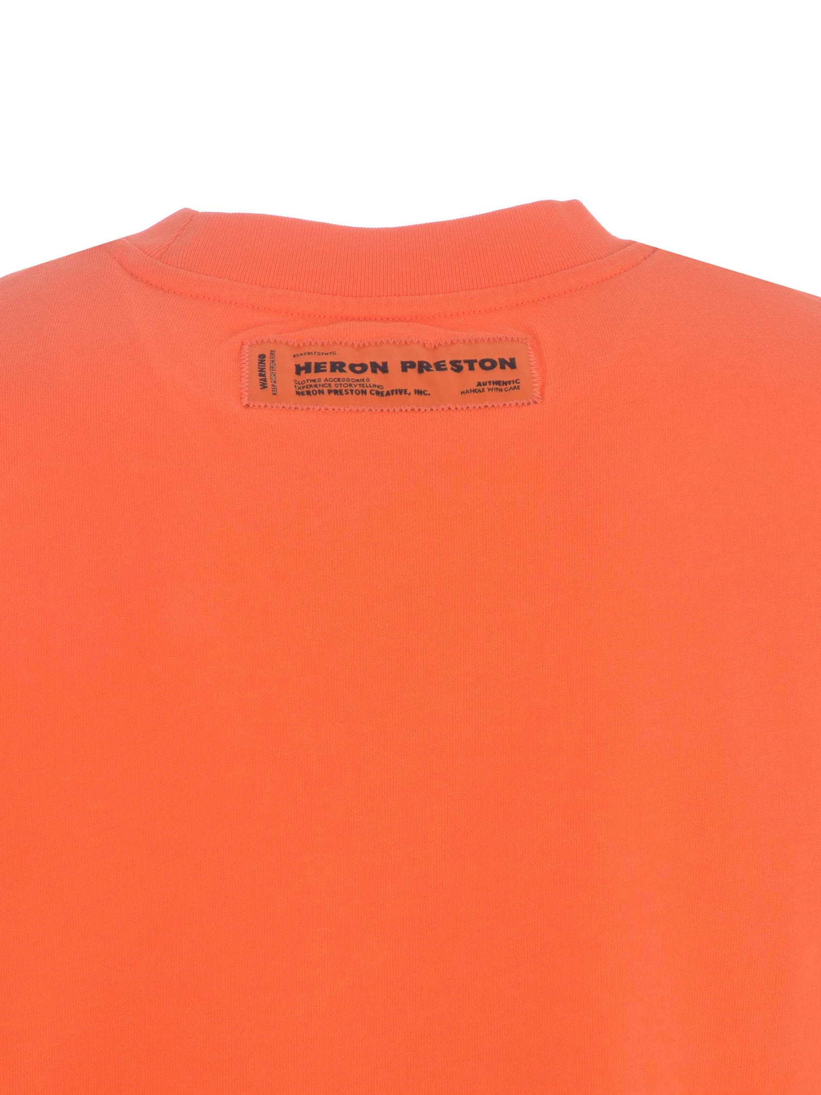 Shop Heron Preston T-shirt  Hpny In Cotton In Arancione