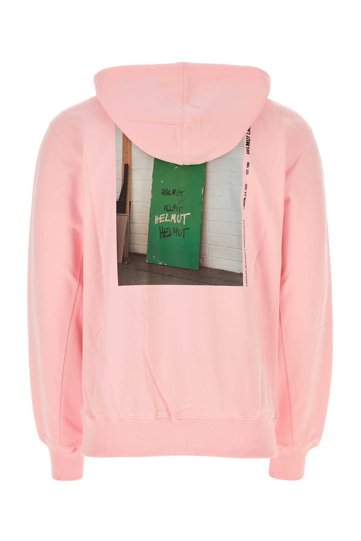 Shop Helmut Lang Pink Cotton Sweatshirt In Cameopink