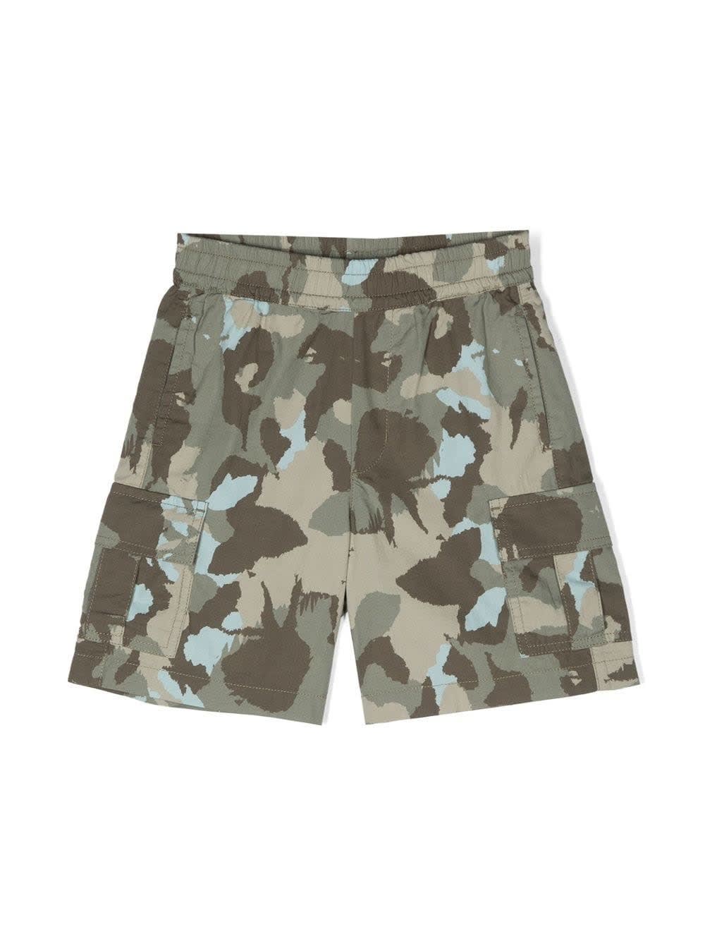 Aspesi Camouflage-print Multi-pocket Shorts In Camouflage