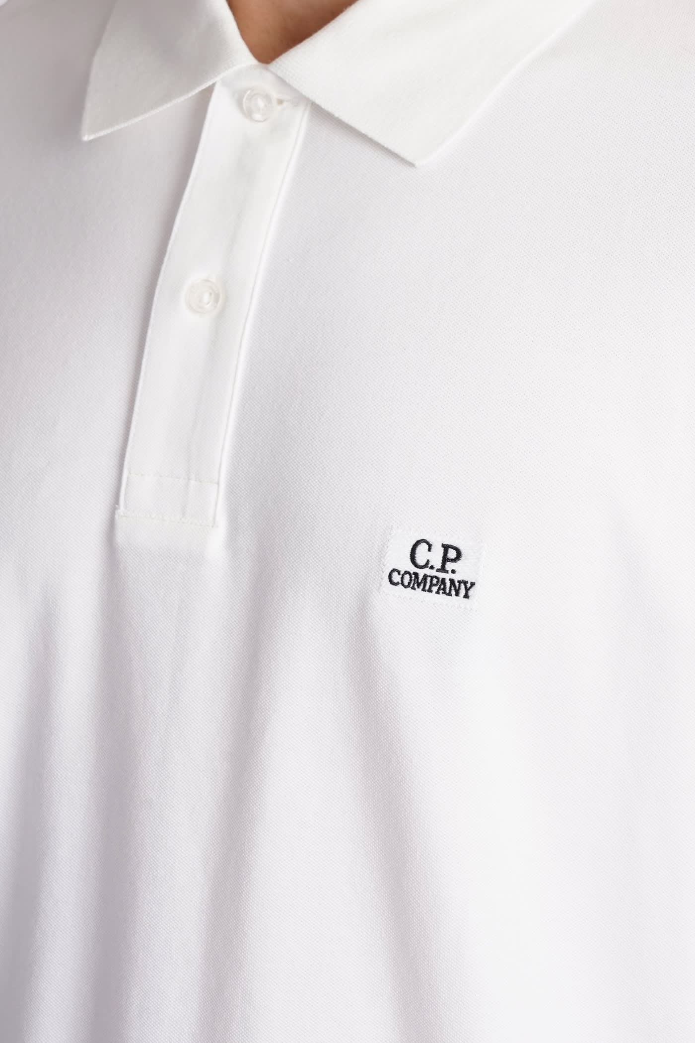 C.p. Company C. P. Company Polo With Logo In White