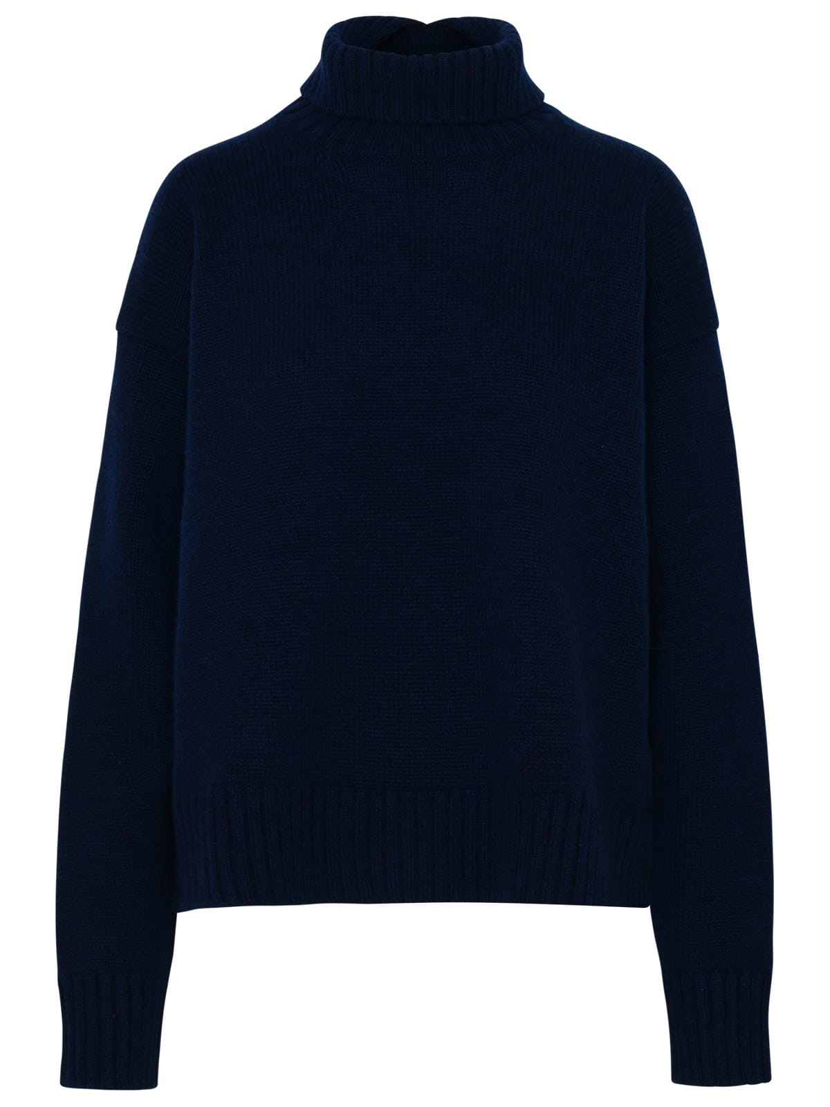 Shop Jil Sander Sweater In Navy Cashmere Blend