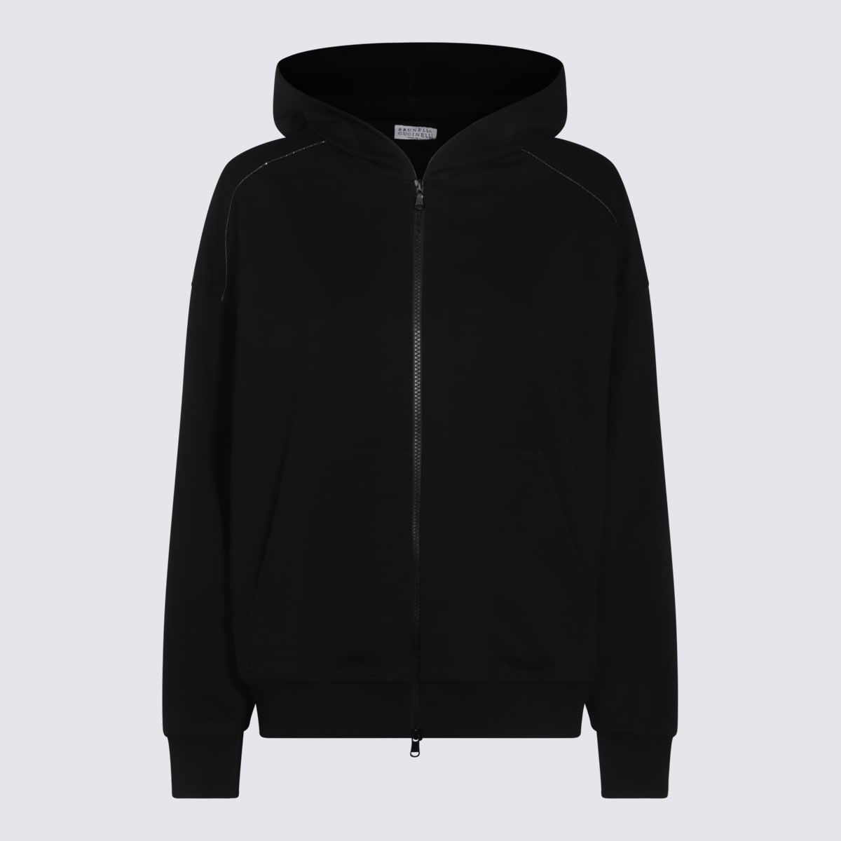 Black Cotton Sweatshirt