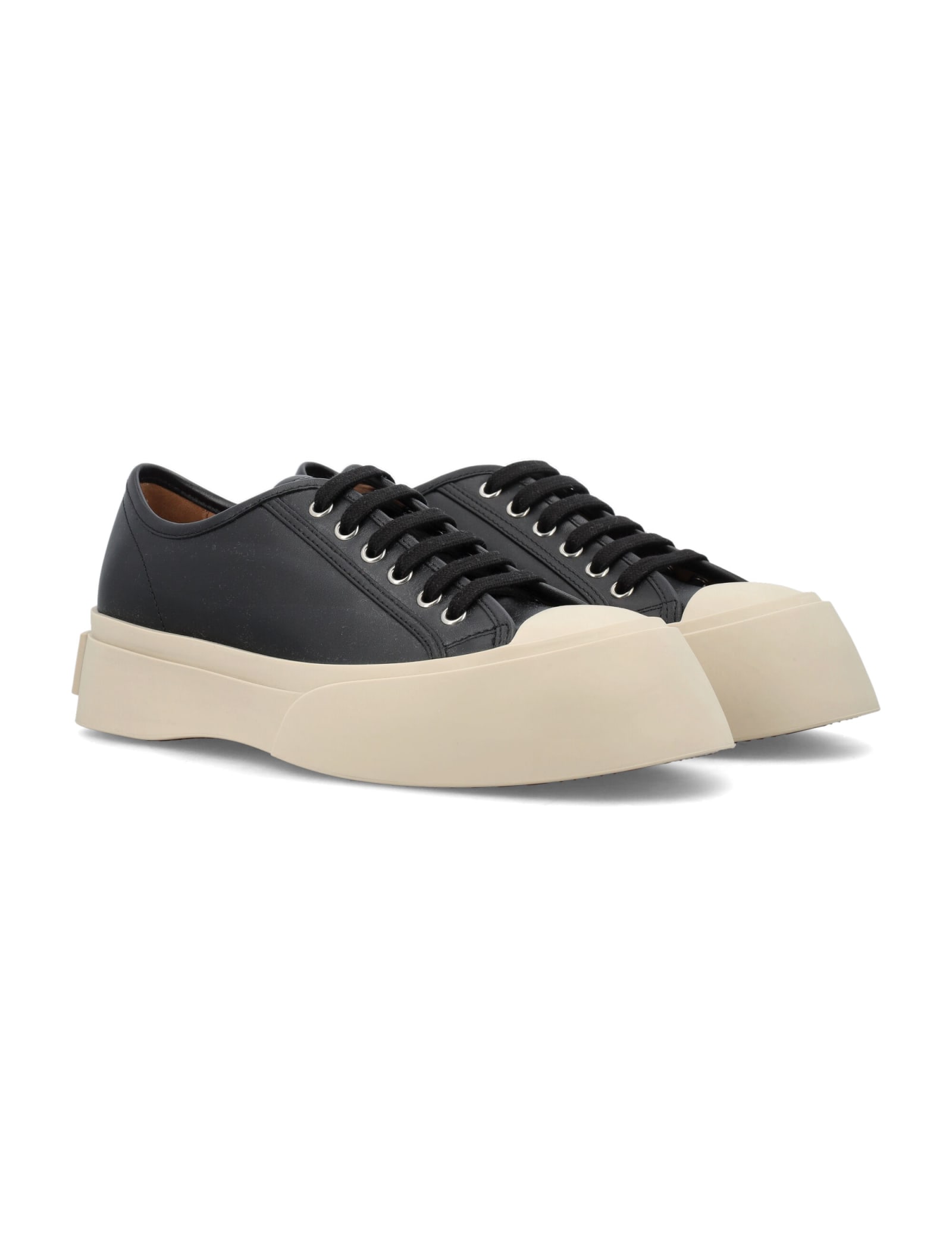 Shop Marni Pablo Lace-up Womans Sneakers In Nero