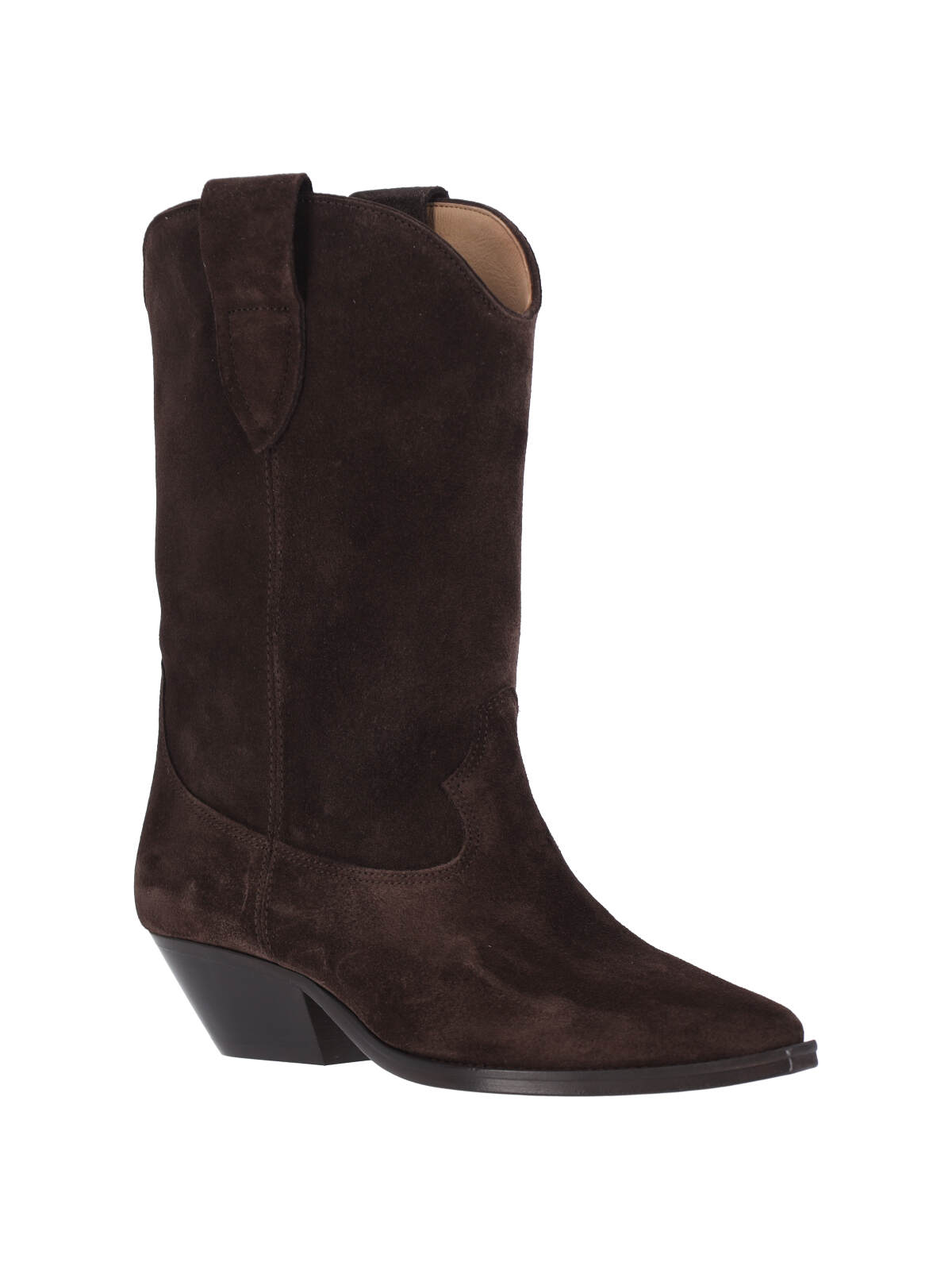 Isabel Marant Duerto Chocolate Cowboy Boots In Suede Women In Brown
