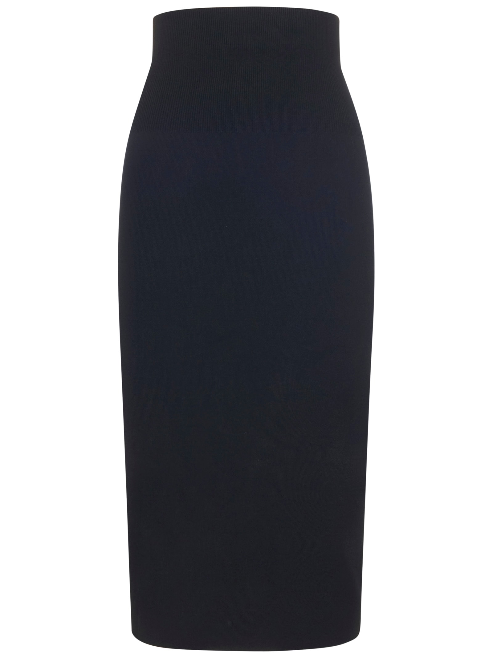 Shop Victoria Beckham Vb Body Fitted Midi Skirt In Black