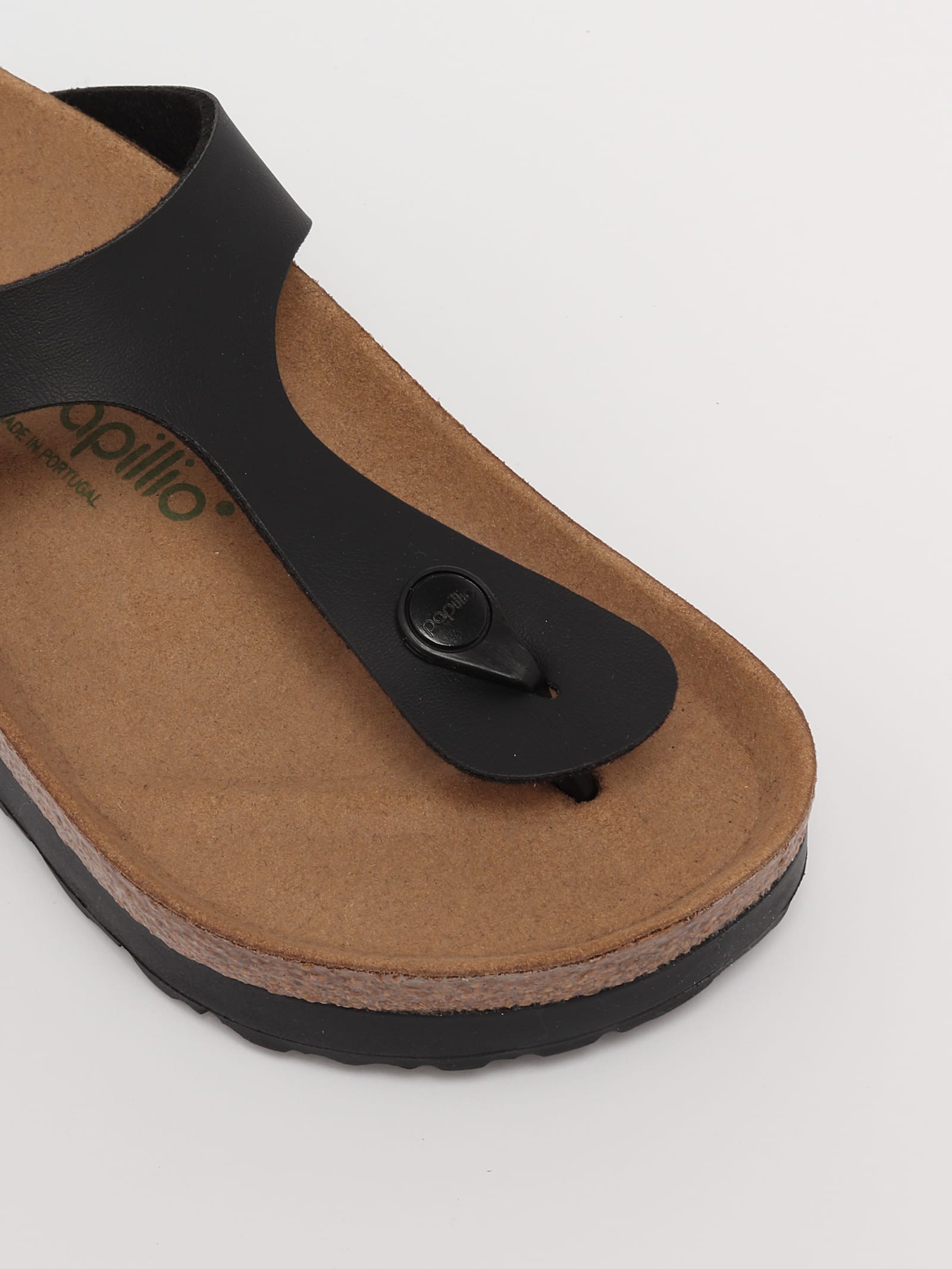 Shop Birkenstock Gizeh Platform Sandal In Nero