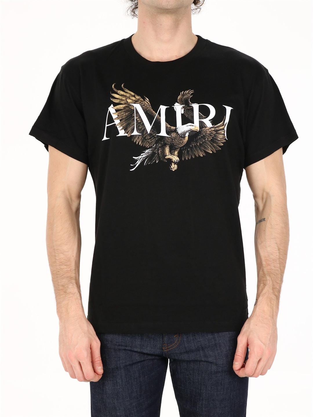 Shop Amiri Eagle T-shirt Black