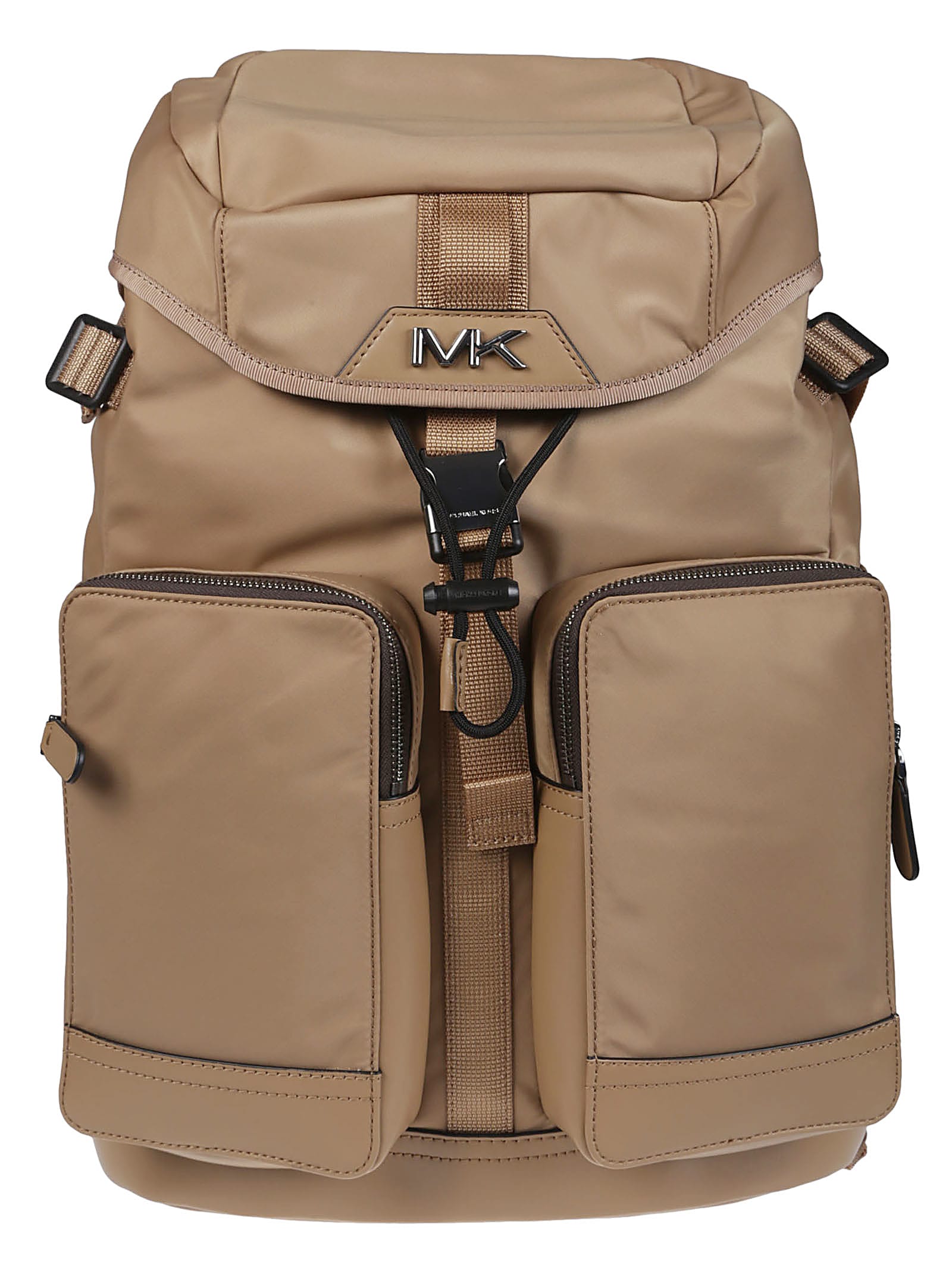 Shop Michael Kors Brooklyn Cargo Backpack In Husk