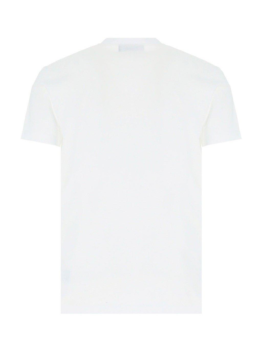 Shop Dsquared2 Logo Printed Short-sleeved T-shirt In White