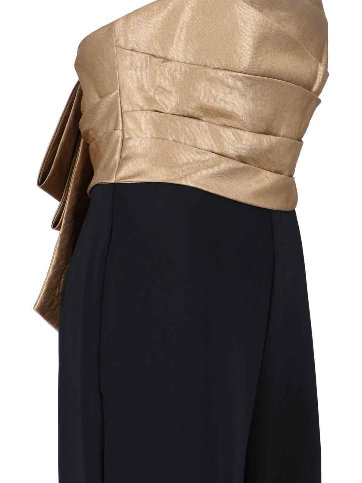 Ralph Lauren Jumpsuit Dress With Bow In Black