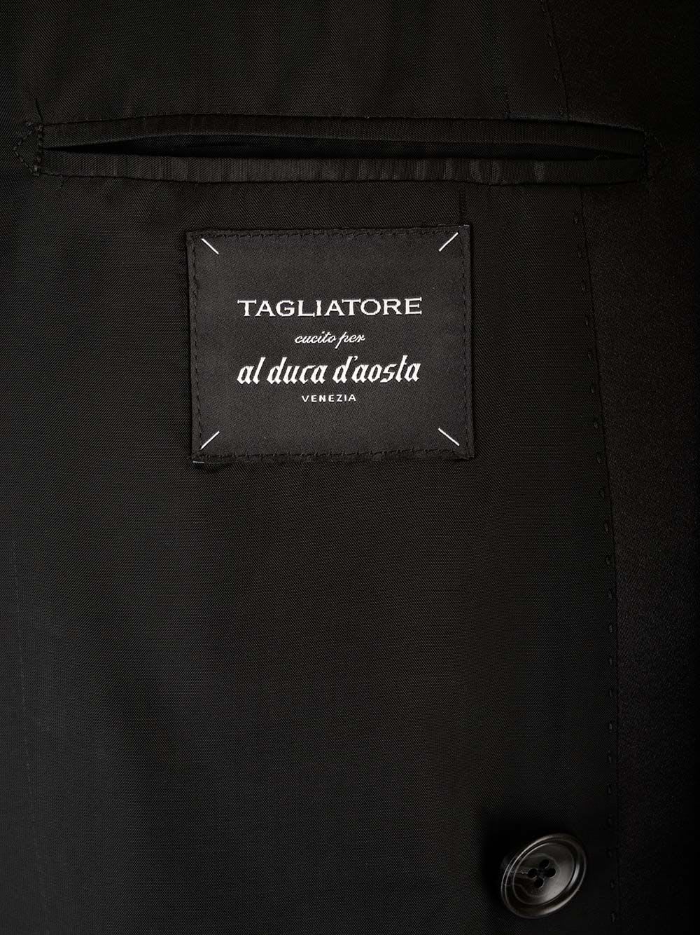 Shop Tagliatore Double-breasted Suit In Black