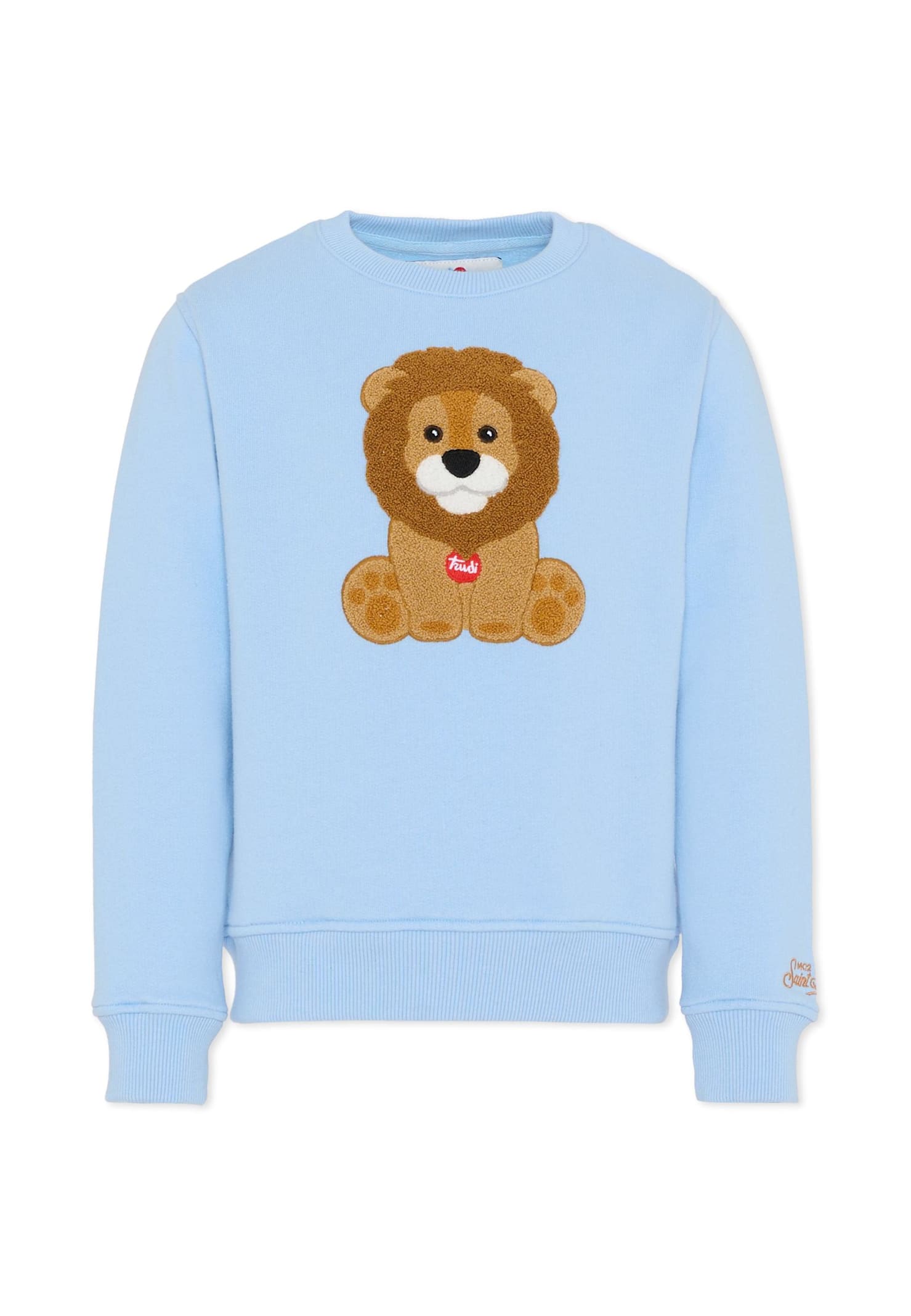 Mc2 Saint Barth X Trudi Embellished Crewneck Sweatshirt In Blue