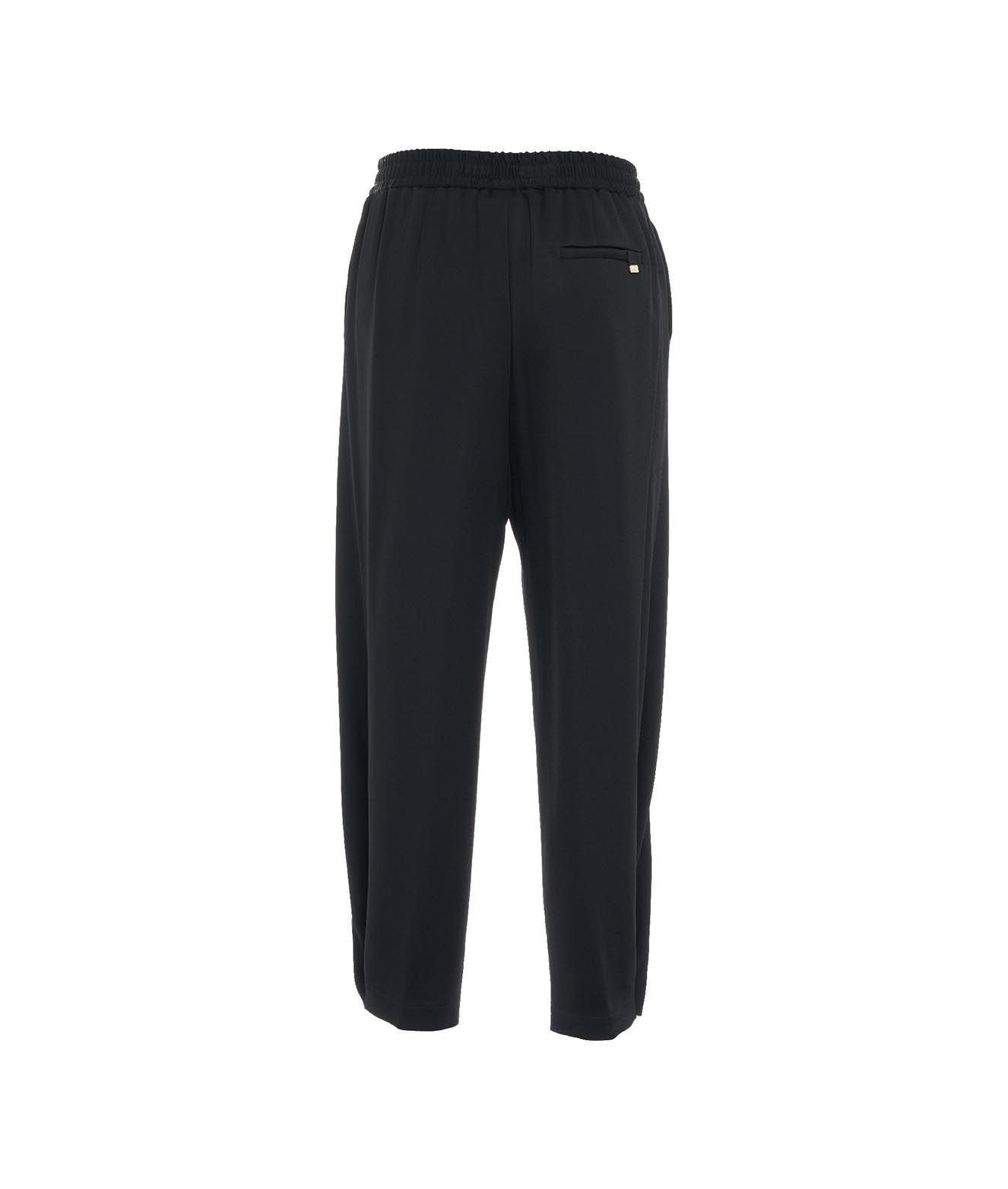 Herno Drawstring Straight-leg Trousers In Nero